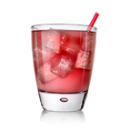 water with flavoured syrup