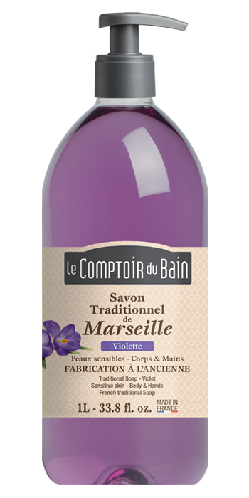 Violet Traditional Soap 1L