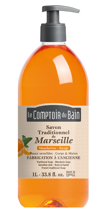 Sage Mandarin Traditional Soap 1L